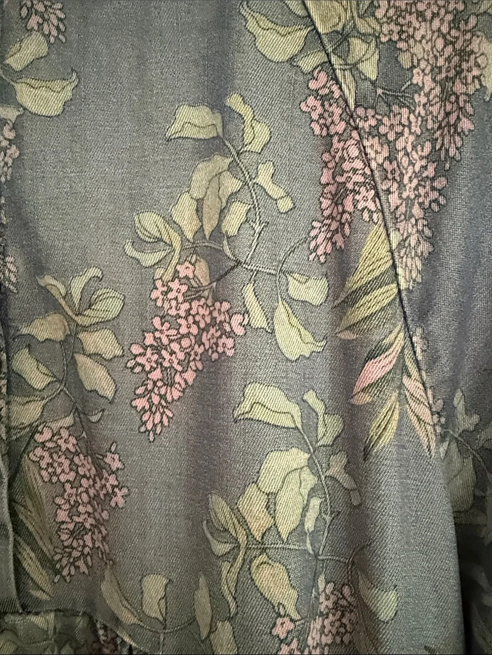 NATURAL LIFE Blue Floral Tiered Dress with Pink & Green Accents - Picture 4 of 7